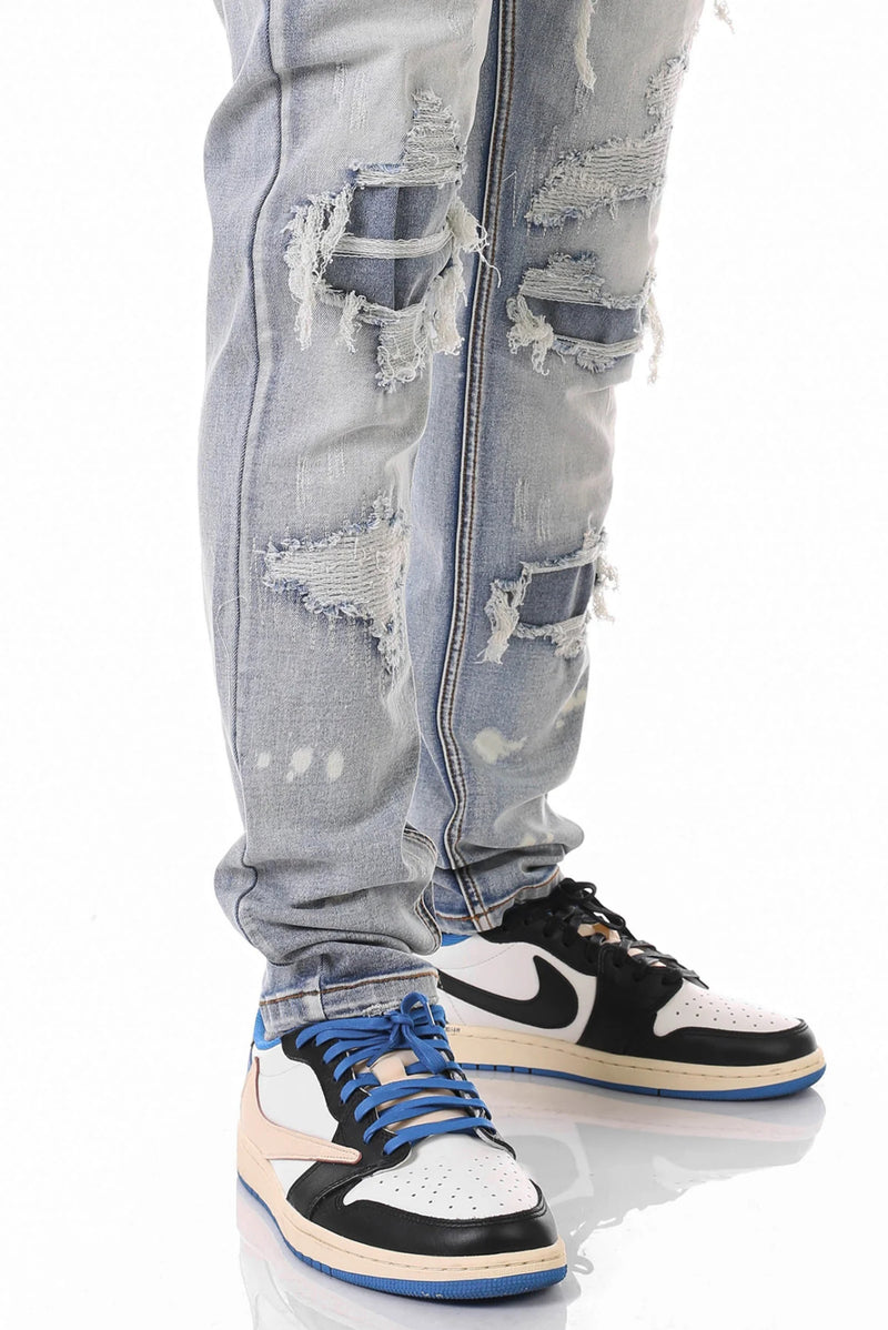 KDNK Rip and Repair Denim (M. Blue) KND4485