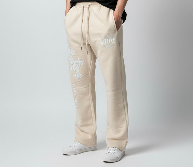 Black Pike 'Every Saint Has a Past' Stacked Sweats (Khaki) FB2540S