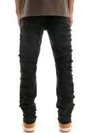 KDNK 'Symmetrical Patched' Jeans (Black) KNB3317 - FRESH N FITTED