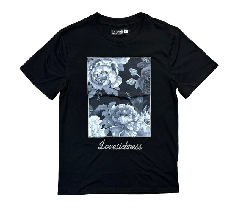 Rebel Minds 'Vintage Rose' T-Shirt (Black) 141-173