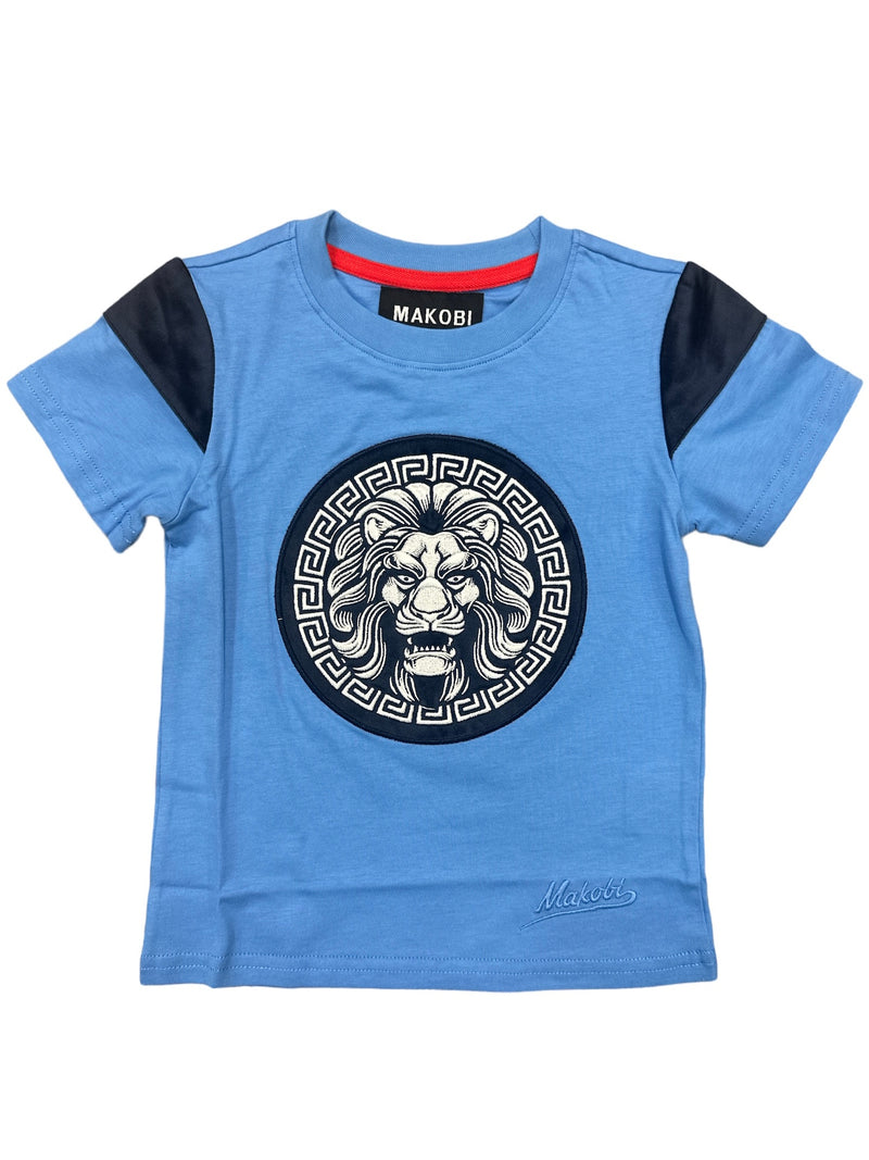 Makobi Kids "Leone" Kids Tee (Blue) B103 - Fresh N Fitted Inc