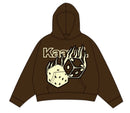 KML 'RISK’ Hoodie (Brown) - FRESH N FITTED
