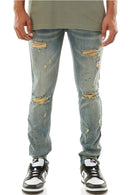 KDNK 'Splatter V2' Denim KND4530 (Blue) - FRESH N FITTED