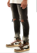 KDNK Ombre Bleached Denim (Black) KND4431 - Fresh N Fitted Inc