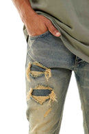 KDNK Rip and Repair Denim (Blue) KND4525 - FRESH N FITTED