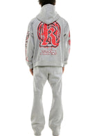 KDNK 'Translucent' Stacked Sweatpants (H.Grey) KNC025S - FRESH N FITTED