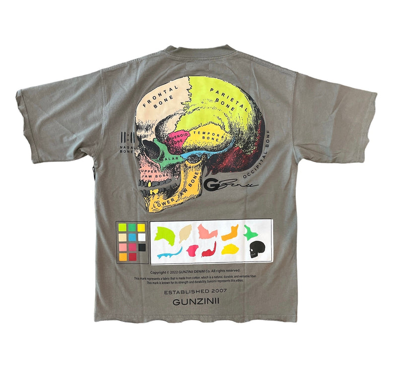 Gunzinii 'Skull Garment Dyed' T-Shirt