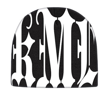 KML 'LOGO' Jacquard Beanie (Black/White)