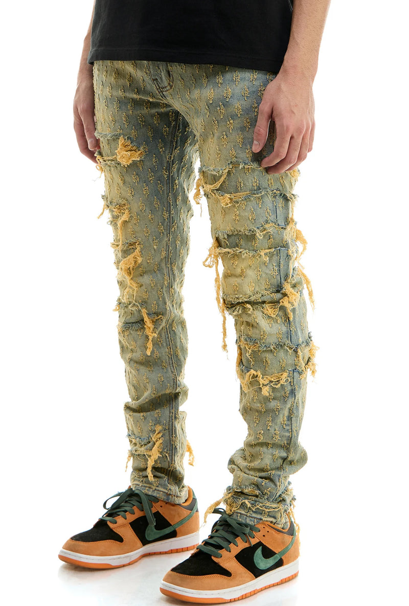 KDNK 'Jacquard Complex' Denim (Blue) KND4666