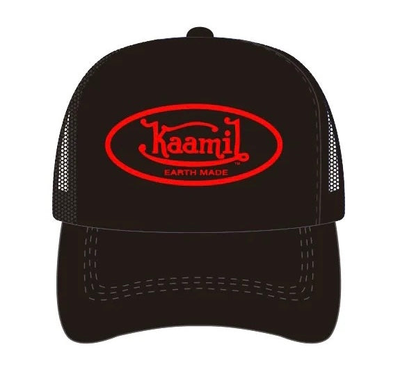 KML 'EARTH MADE' Trucker Hat (Black/Red)