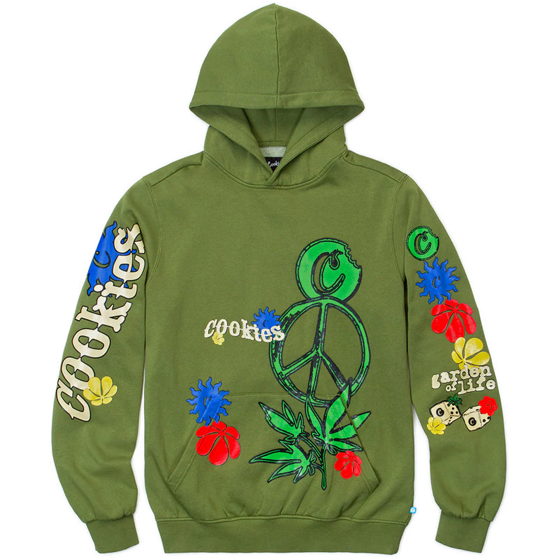 Cookies 'Garden Of Life' Pullover Hoodie (Green) CM243HFC03