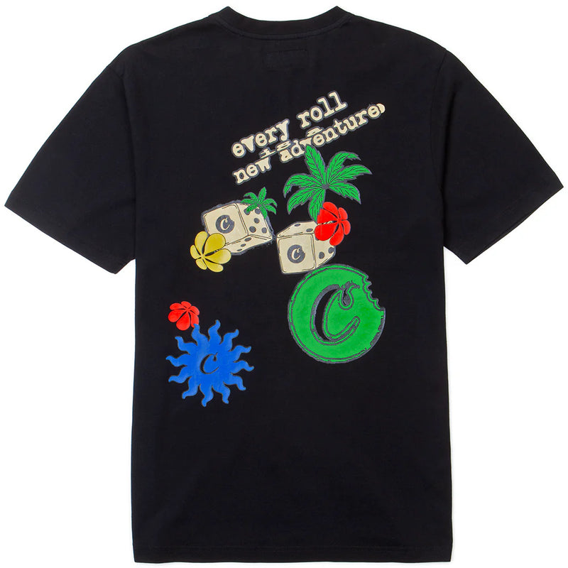 Cookies 'Garden Of Life' Knit 2 With Puff Print T-Shirt (Black) CM243KST04