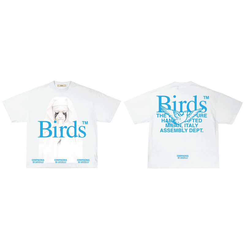 Birds 'BBA' Natural Oversized Ultra-Premium Box S/S T-Shirt