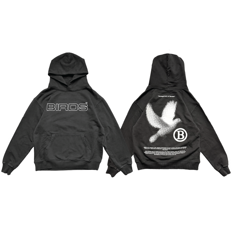 Birds 'Bird Sport' Onyx Ultra Premium Oversized French Terry Hoodie