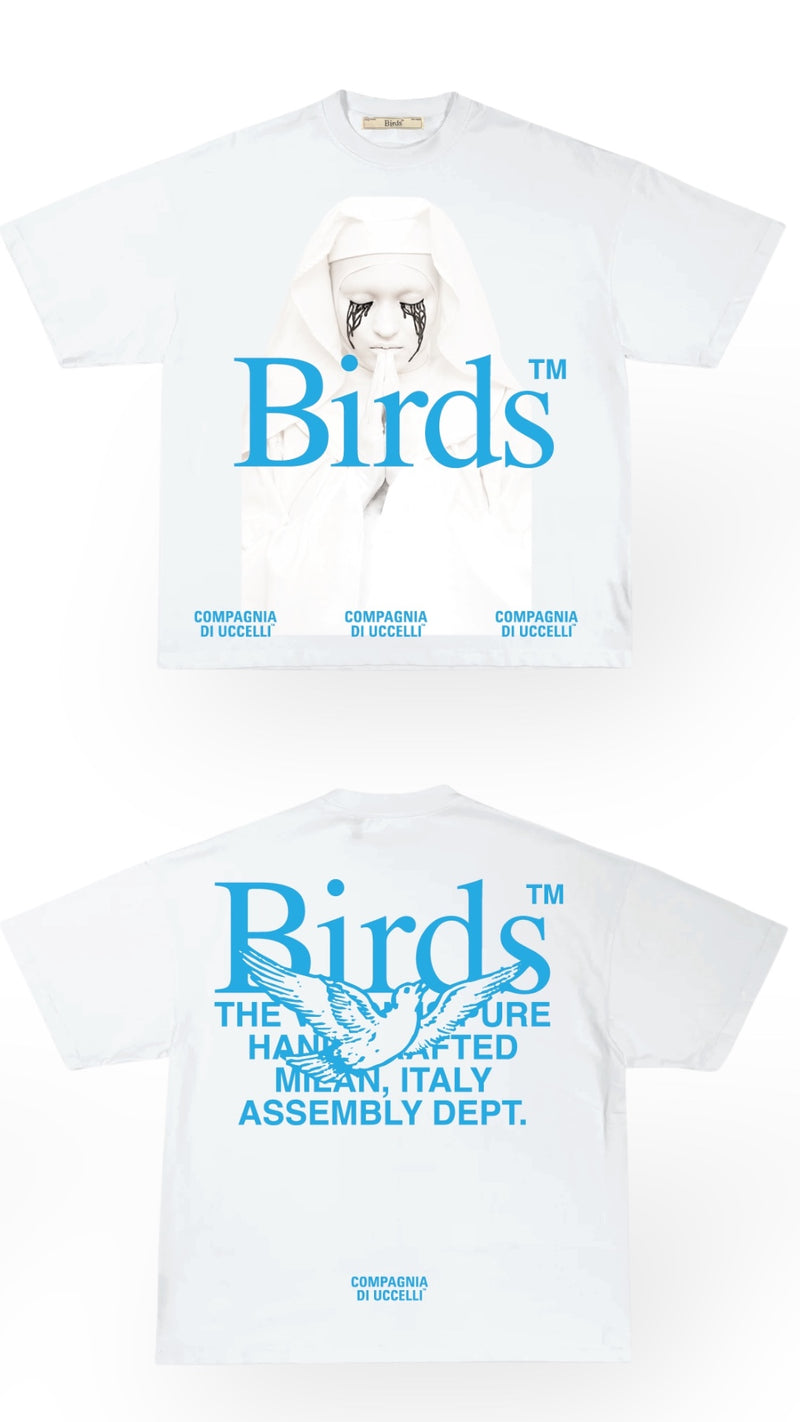 Birds 'BBA' Natural Oversized Ultra-Premium Box S/S T-Shirt