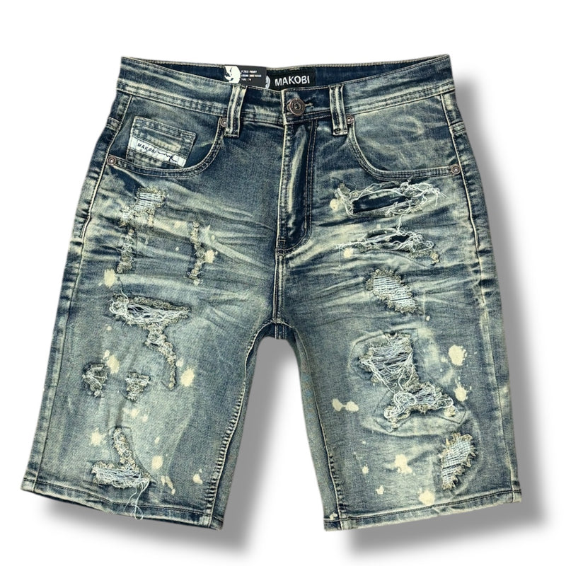 Makobi 'Amato' Denim Shorts (Dirt) M607