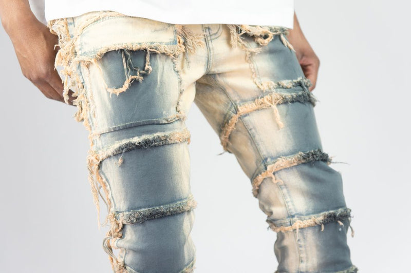 Original Fables 'Mud' Stack Jeans (Light Vintage) G51-684