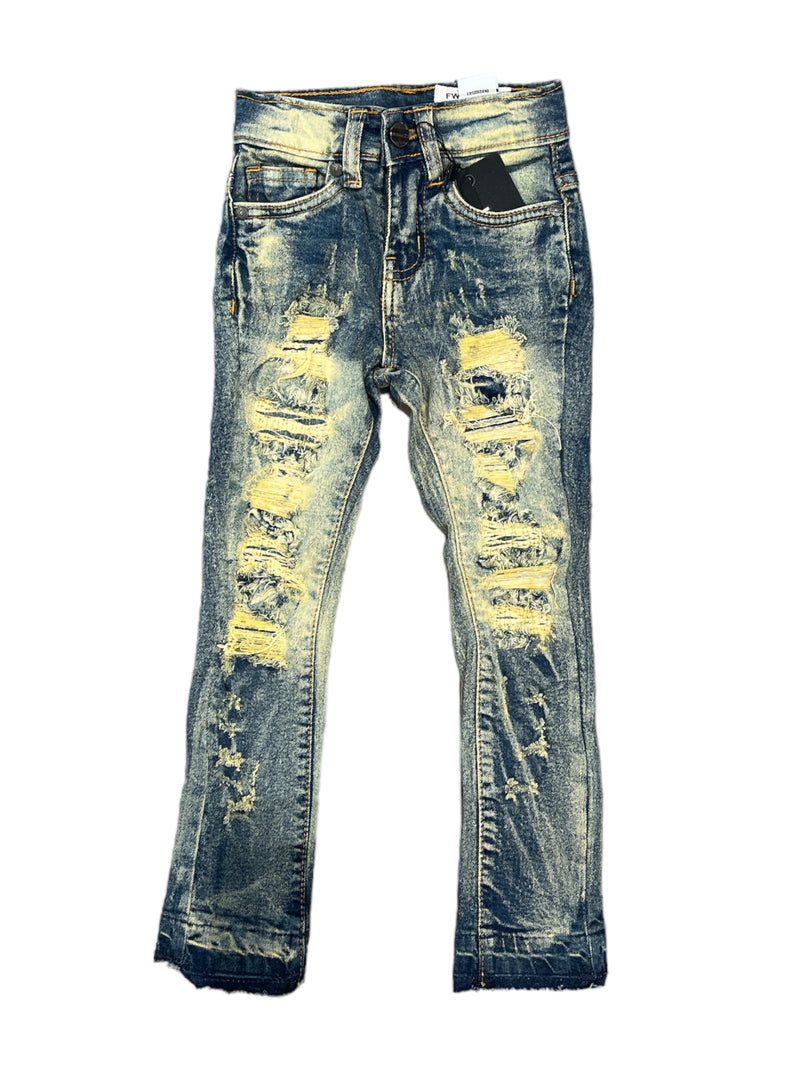 FWRD Kids 'Saints X Sinners' Stacked Denim - Fresh N Fitted Inc