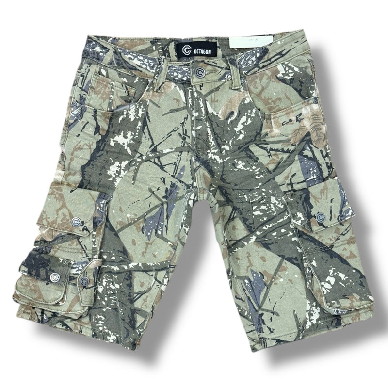 Octagon Men’s 'Multi Cargo' Camo Shorts (Sand Camo) OT1706S