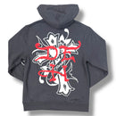 Ed Hardy 'Mary' Hoodie (Charcoal) EHM1300-88RS - FRESH N FITTED