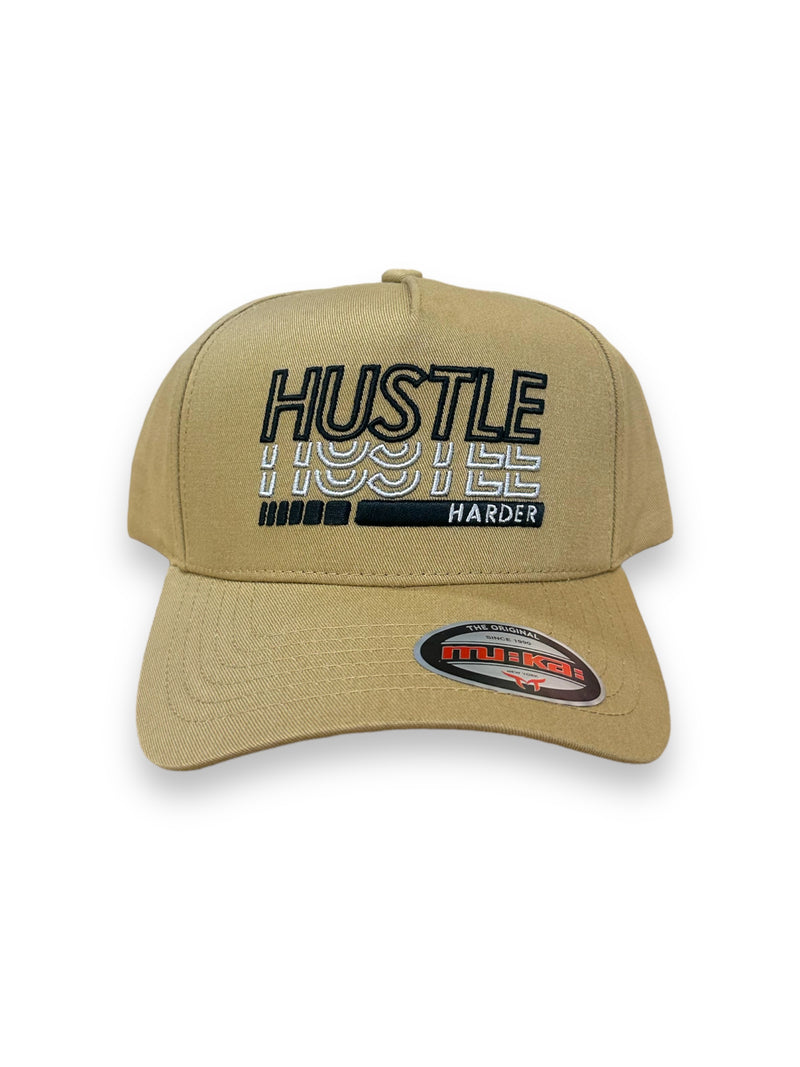 Muka 'Hustle' Snapback Hat (Khaki) S4427