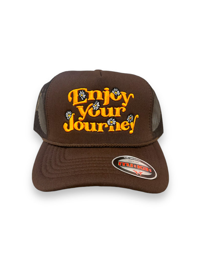 Muka 'Enjoy' Trucker Hat (Brown) T5429