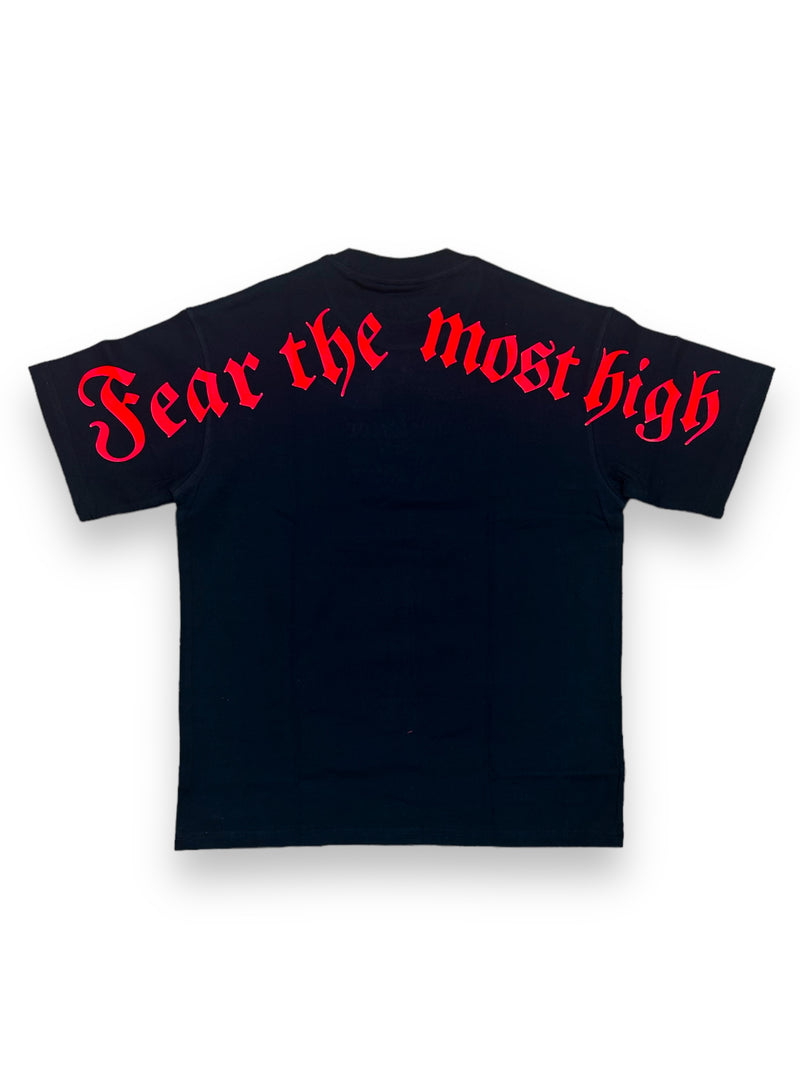 Protector and Maintainer 'Fear The Most High' T-Shirt (Black/Red)