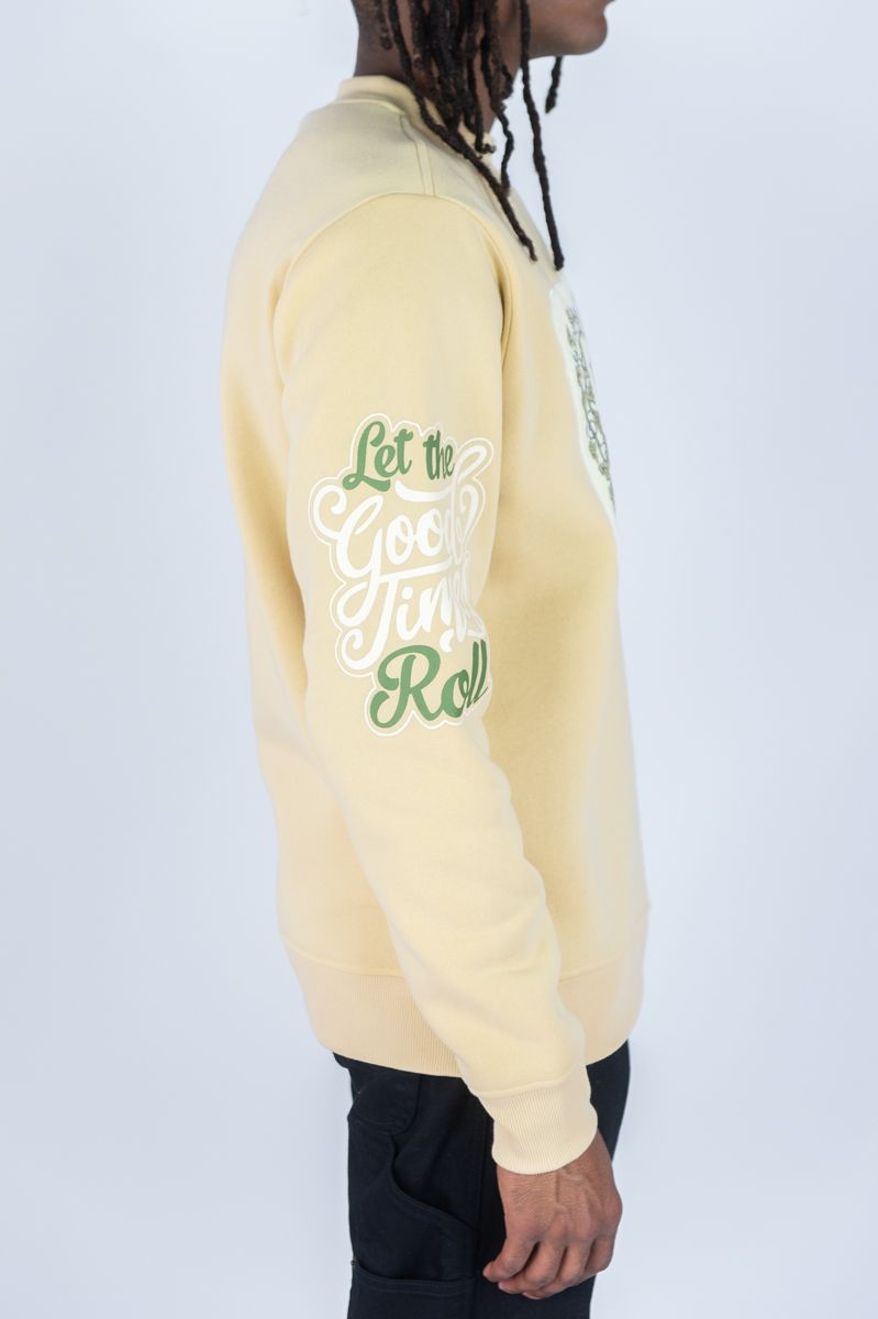 Rebel Minds 'Henny Time' Crew Sweatshirt (Khaki) 142-345