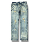 Evolution 'Marked' Slim Straight Denim (Lt.Tint) EV-330245 - FRESH N FITTED