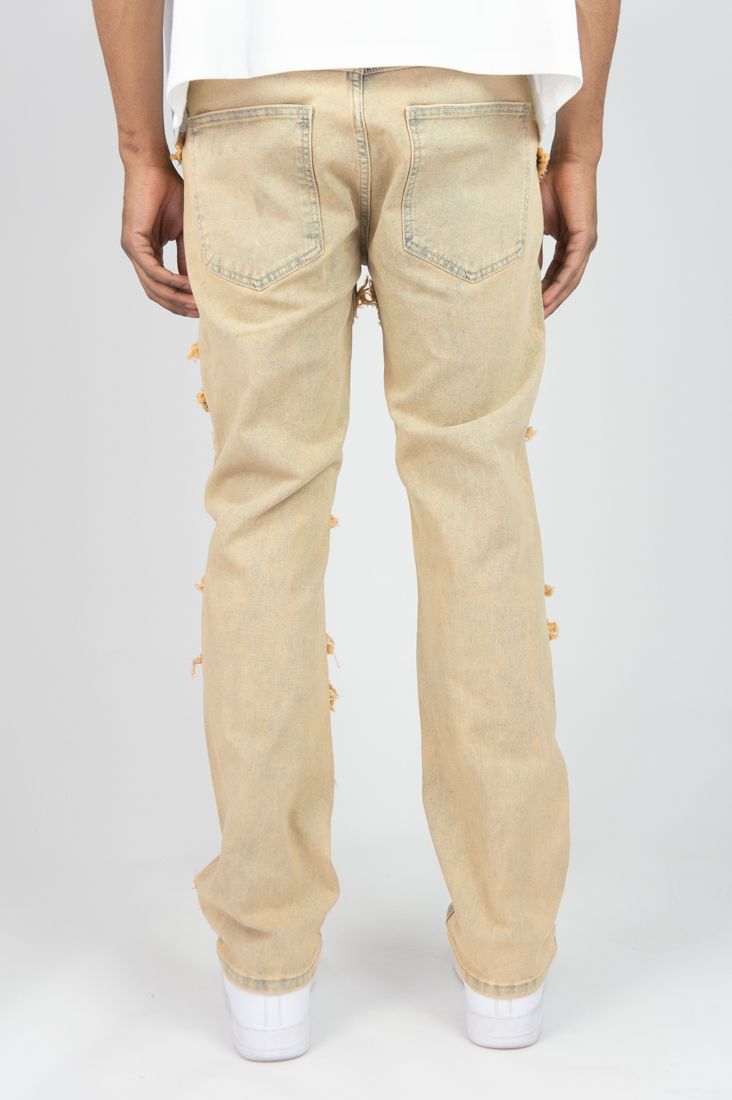 Original Fables 'Frayed' Straight Denim (Desert) G51-682
