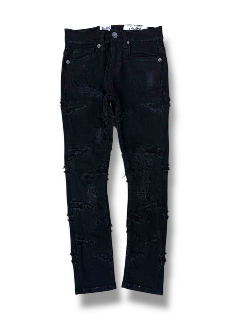 Evolution Kids 'Slim Darted' Denim (Jet Black) EV-330242K