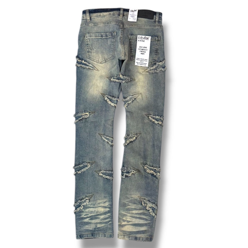 Evolution 'Slim Darted' Denim (Lt. Tint) EV-330242