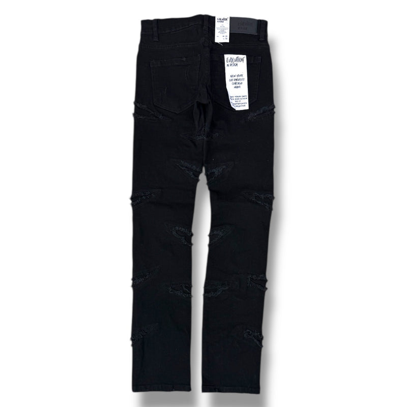 Evolution 'Slim Darted' Denim (Jet Black) EV-330242