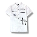 Switch 'Turbo' Woven T-Shirt (White) SS5309 - FRESH N FITTED