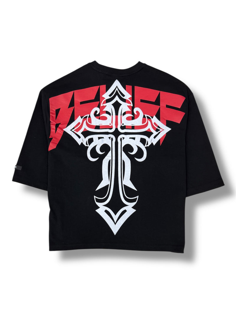 Switch 'Belief' Cropped Tee (Black) SS5120