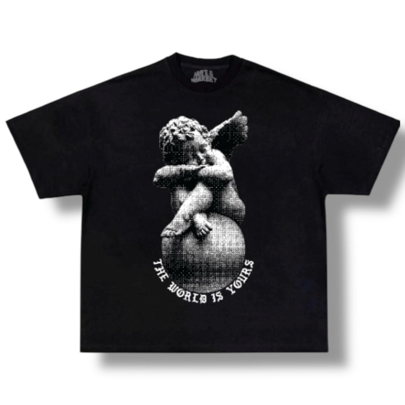 Art & Market 'The World' T-Shirt (Black)