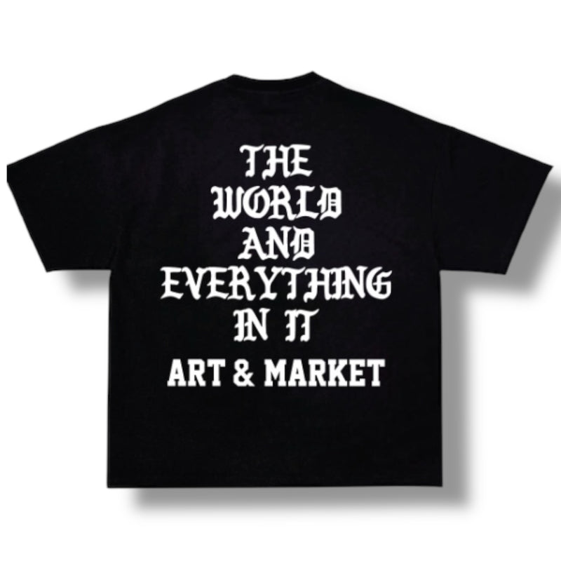 Art & Market 'The World' T-Shirt (Black)