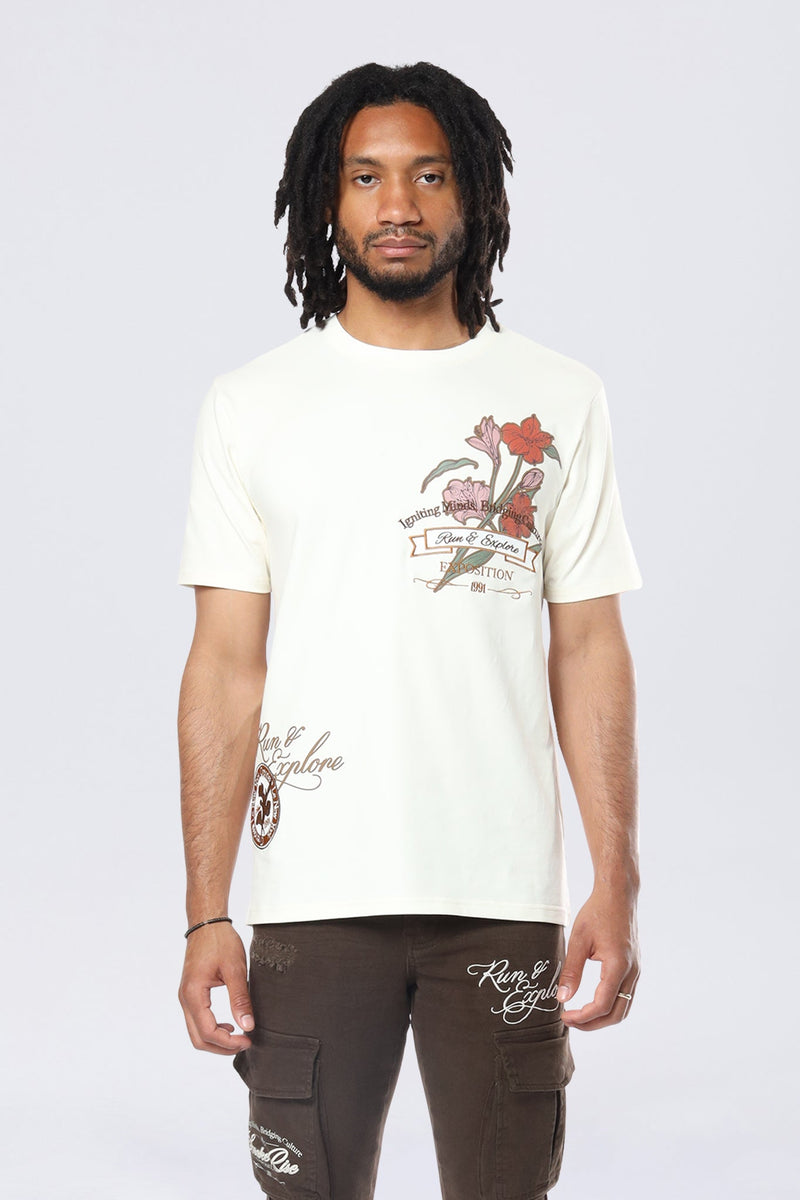 Smoke Rise 'Run & Escape SS' Shirt (Chalk)  KT24571