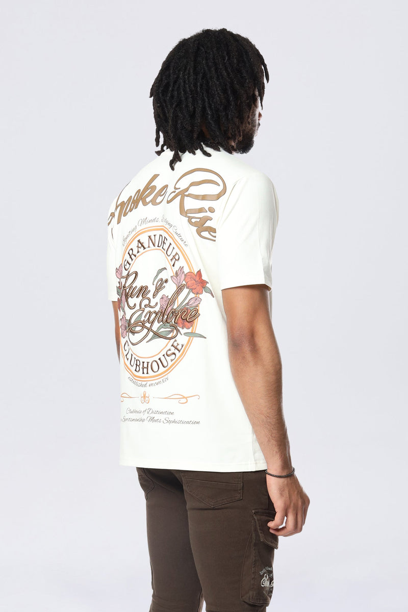 Smoke Rise 'Run & Escape SS' Shirt (Chalk)  KT24571