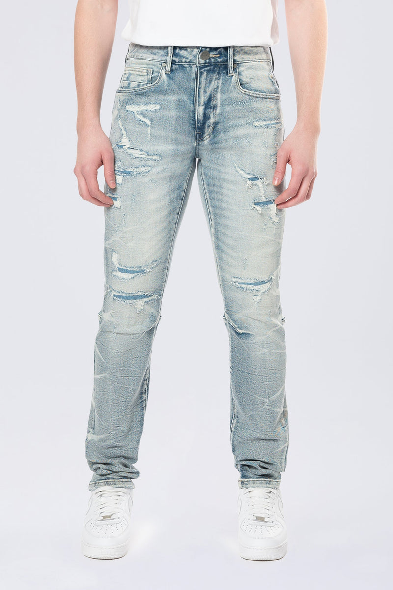 Smoke Rise 'Slim Lightning Effect' Denim (Maxwell Blue) JP24506