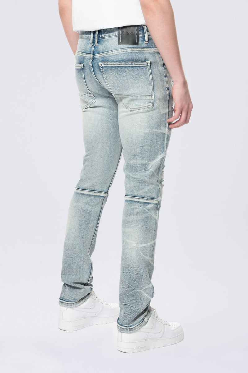 Smoke Rise 'Slim Lightning Effect' Denim (Maxwell Blue) JP24506