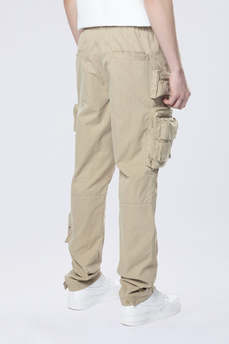 Smoke Rise 'Utility Cargo Windbreaker' Pants (Khaki) WP24582