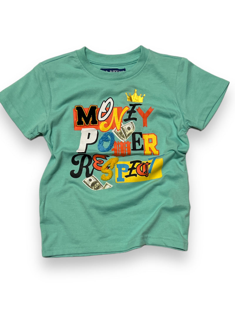 Black Pike Kids 'Money Power Respect' T-Shirt (Mint) BS4013 - Fresh N Fitted Inc 2