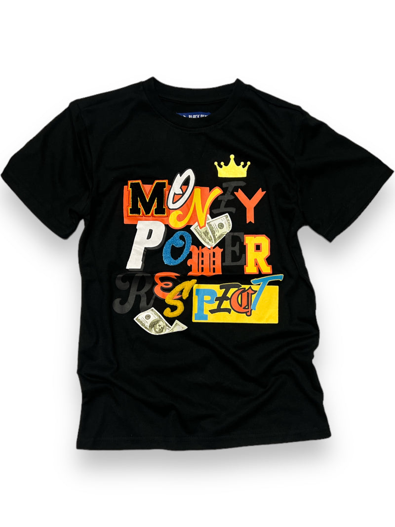 Black Pike Kids 'Money Power Respect' T-Shirt (Black) BS4013 - Fresh N Fitted Inc 2