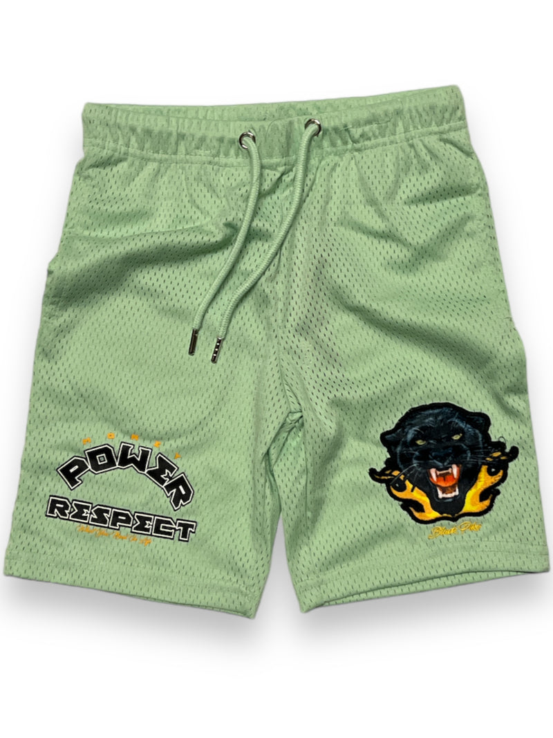 Black Pike Kids 'Panther' Mesh Shorts (Mint) BS2445 - Fresh N Fitted Inc 2