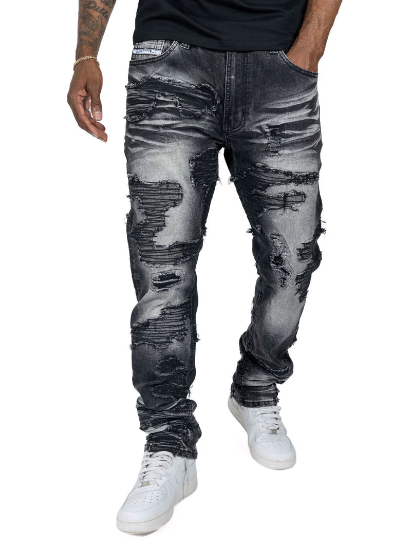 Makobi 'Prato' Jeans (Black Wash) M1781