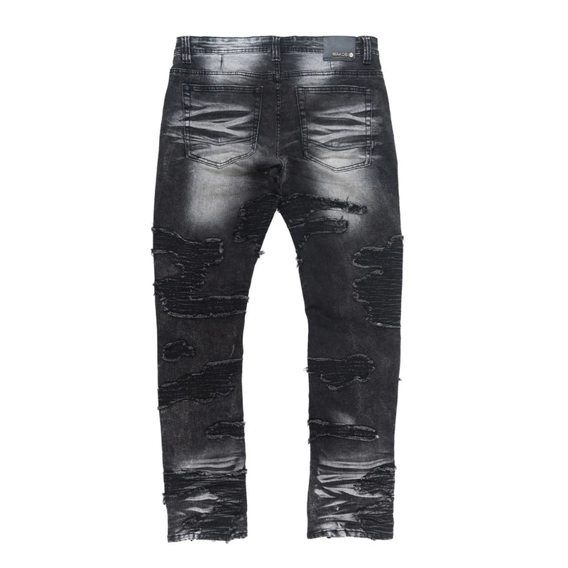 Makobi 'Prato' Jeans (Black Wash) M1781