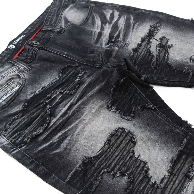 Makobi 'Prato' Jeans (Black Wash) M1781