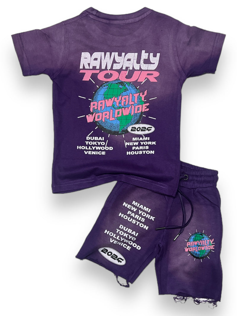 Rawyalty Kids 'WORLDWIDE' Set (Purple) RKC-000 - Fresh N Fitted Inc 2