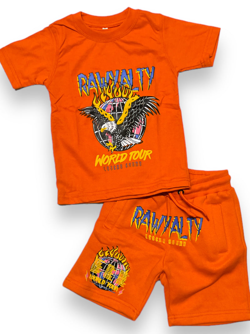 Rawyalty Kids 'Eagle' Set (Orange) RKC-0000 - Fresh N Fitted Inc 2